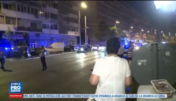 Accident in lant in Bucuresti. Dezastrul pe care l-a provocat o soferita care a vrut sa schimbe banda de mers