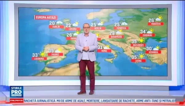 Vreme calduroasa in Sud si Est si ploi in Vest si Nord. Prognoza pentru sfarsitul de saptamana