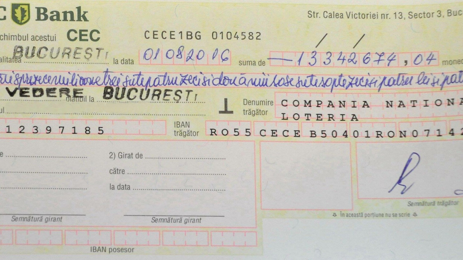 Castigatorul marelui premiu la Loto 6/49, un pensionar din Motru. Barbatul sustine ca joaca de 50 de ani