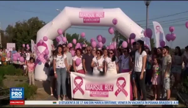 Sute de participanti la marsul impotriva bolii care ucide 50% dintre femeile afectate