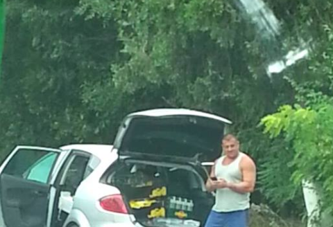 Gestul unui sofer roman s-a viralizat. Cum a fost filmat barbatul intre Costinesti si Tuzla