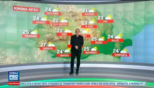 Vremea este in incalzire fata de ziua de ieri, dar pe alocuri pot aparea ploile. Prognoza pentru urmatoarele trei zile
