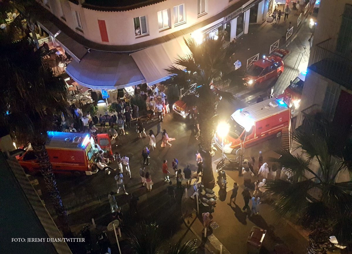 Busculada cu mai multi raniti pe Coasta de Azur, dupa o explozie intr-o zona turistica. Politia nu a gasit cauza incidentului