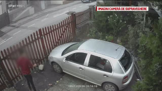 Pizzerie din Sibiu, vandalizata de un tanar de 18 ani. Camerele de supraveghere au surprins intregul incident