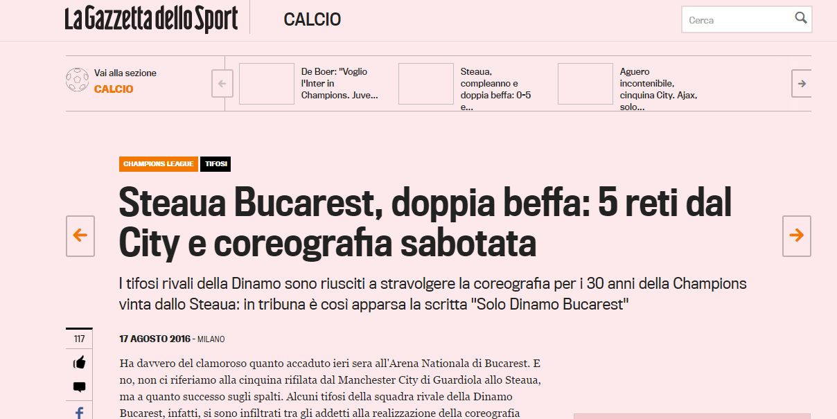Gazzetta - Steaua City