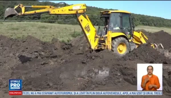 Descoperire pe un santier de langa Targu Mures. De ce un barbat a fost ingropat in pozitie chircita