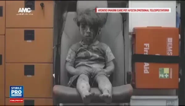 Omran a iesit din spital dupa ce ranile i-au fost curatate. Medic: Nici macar nu a putut sa planga, asa era de socat