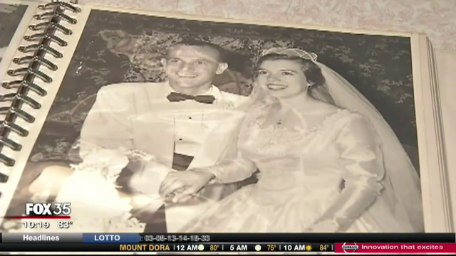 Si-au sarbatorit a 61-a aniversare a casatoriei cu o bucata din tortul de la nunta. Procedeul prin care a fost conservat