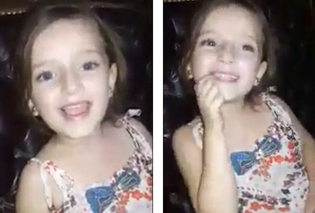 Noua dovada a suferintelor provocate copiilor de razboiul din Siria. Fetita filmata cantand fericita inainte de bombardament