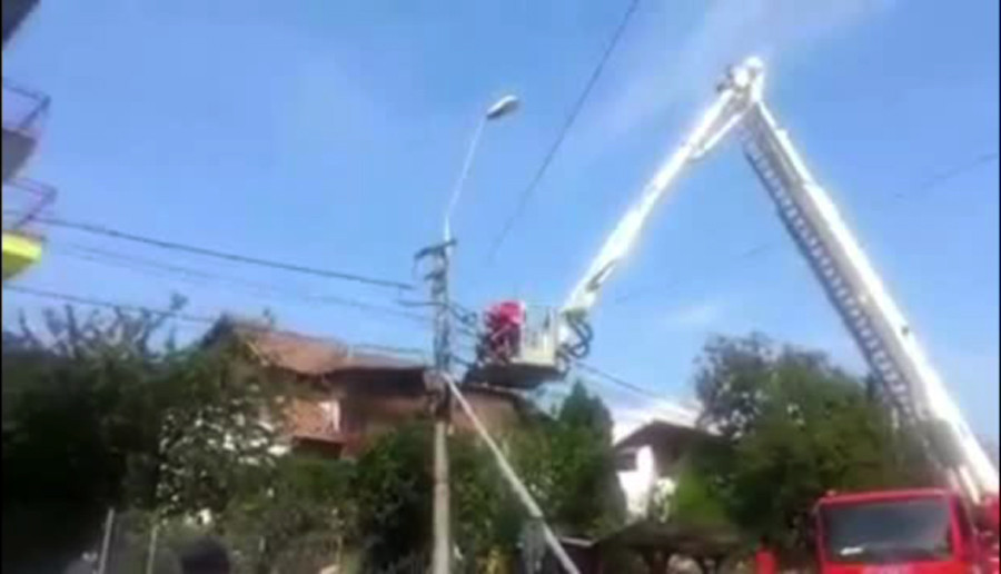 A fost carbonizat instantaneu in timp ce repara un stalp de electricitate. Cine ar fi trebuit sa faca lucrarea