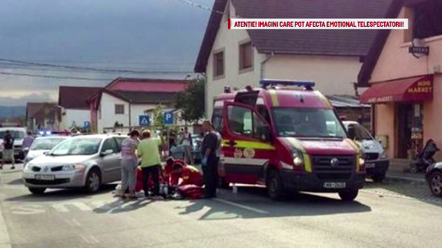 copil calcat pe trecerea de pietoni