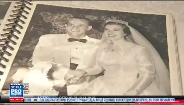 Si-au sarbatorit a 61-a aniversare a casatoriei cu o bucata din tortul de la nunta. Procedeul prin care a fost conservat