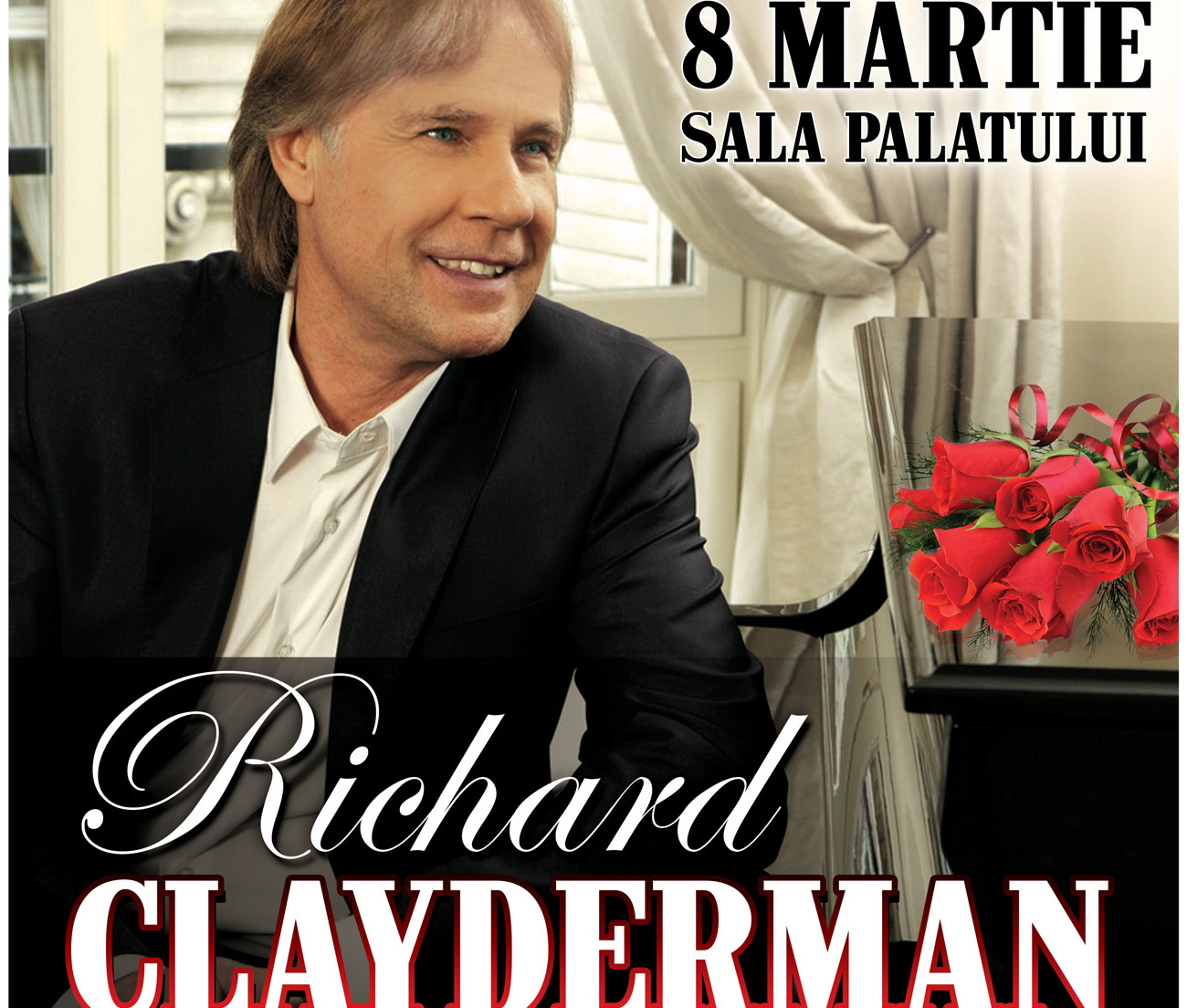 Concert special cu Richard Clayderman, de Ziua Femeii. Pentru prima data, pianistul va canta cu Orchestra Simfonica Bucuresti
