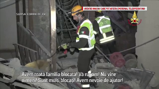 Italienii au sunat disperati la 112 in noaptea cutremurului si au implorat ajutorul: "Este un masacru! Veniti!"