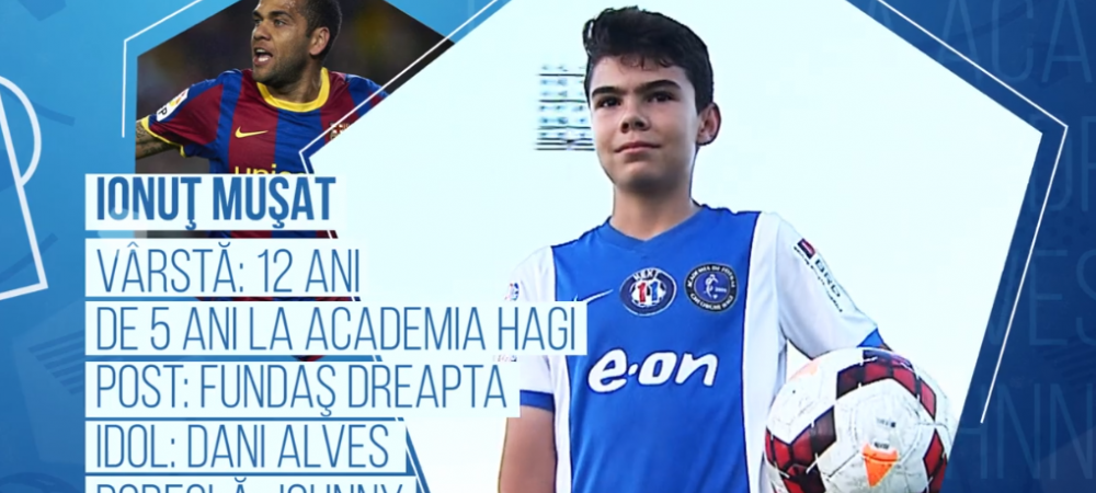 Campionii Viitorului: Hagi vrea sa-l propuna in cativa ani pe noul Dani Alves. Pustiul roman care viseaza sa-i calce pe urme