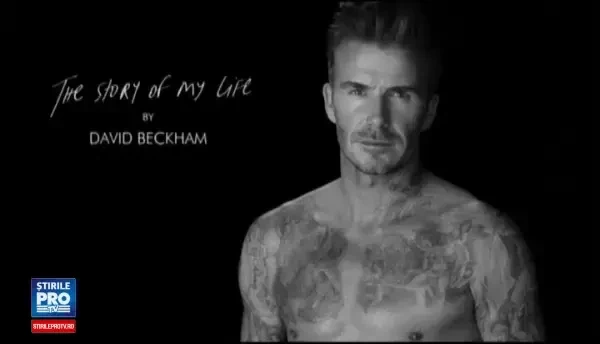 David Beckham isi etaleaza tatuajele in cel mai nou spot publicitar, la o crema de fata. Ce a spus despre desenele sale