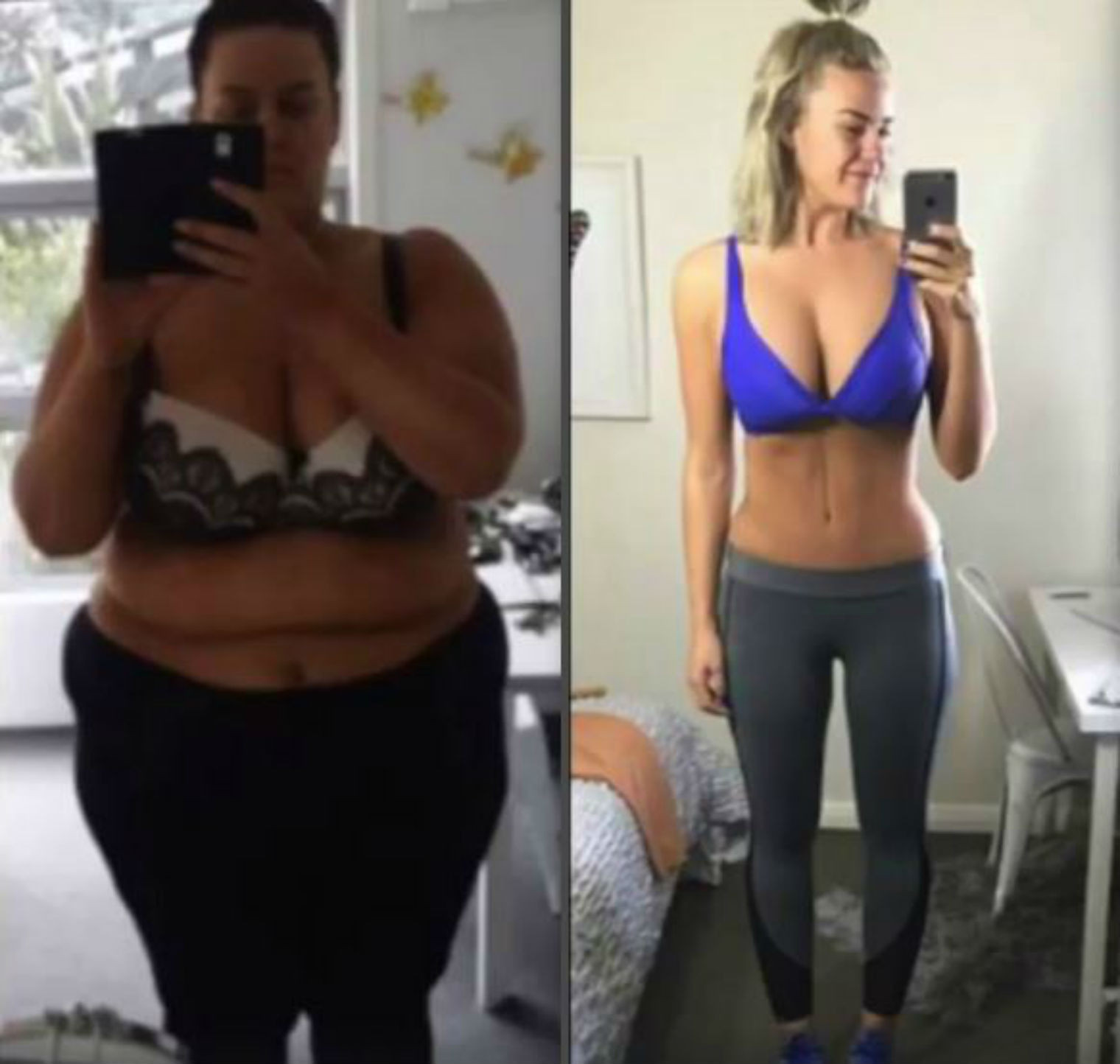 Timelapse cu modul in care o femeie a slabit 92 de kg in 2 ani. Clipul a fost urmarit de 2,5 milioane de oameni