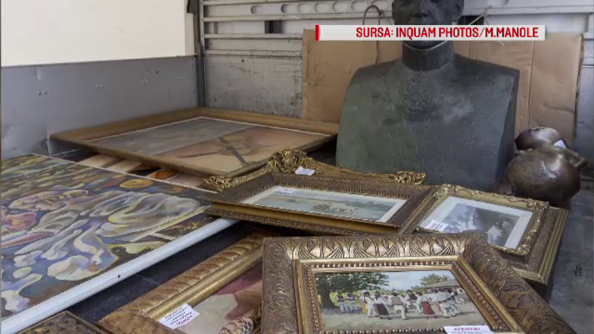 Licitatie cu tablouri si sculpturi ale lui Paul de Romania, in camion, in fata casei lui. Cum s-a ajuns la aceste scene