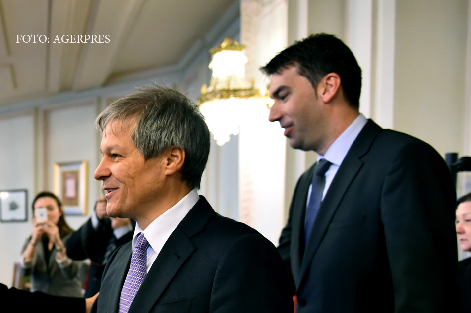 Dacian ciolos si Dragos Tudorache