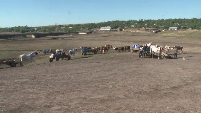 Situatie disperata intr-o comuna din judetul Botosani, din cauza secetei. Oamenii stau la coada pentru ratii de apa