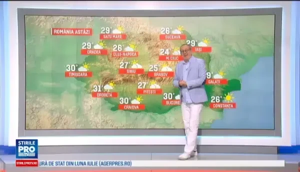 Atmosfera placuta si nori putini, in primul weekend de toamna. Prognoza meteo pentru urmatoarele zile