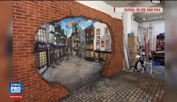 Pictura stradala 3D a artistului Joe Hill, inspirata din Supravietuitorul, va fi gata luni. Unde va putea fi admirata