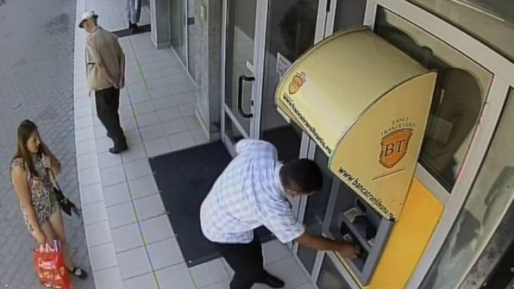 Greseala comisa de un barbat din Focsani care a incercat sa scoata bani dintr-un bancomat. Politia cere ajutorul oamenilor