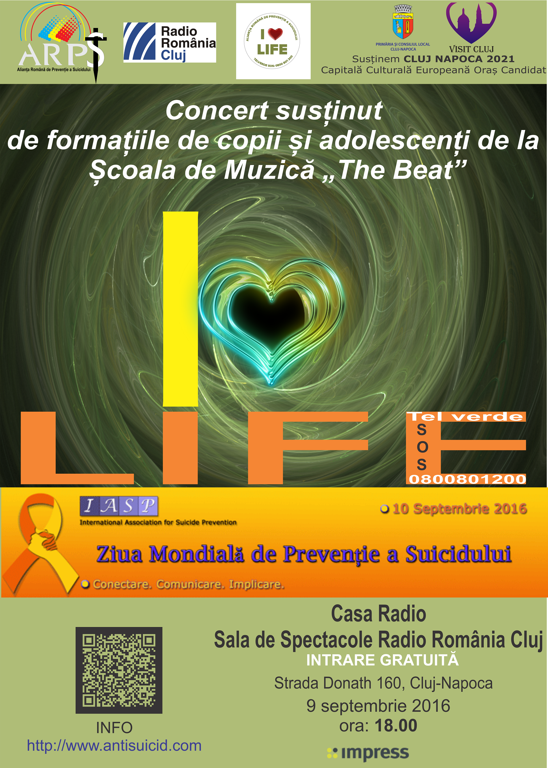 Ziua Mondiala de Preventie a Suicidului la Cluj-Napoca