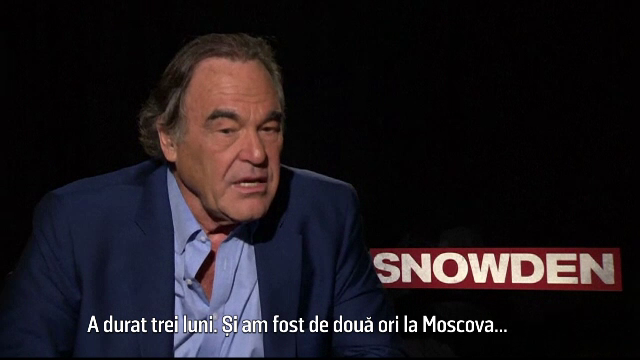 Cum l-a convins Oliver Stone pe Edward Snowden sa filmeze impreuna: "Slava Domnului, ca nu e doar un film prost de TV"