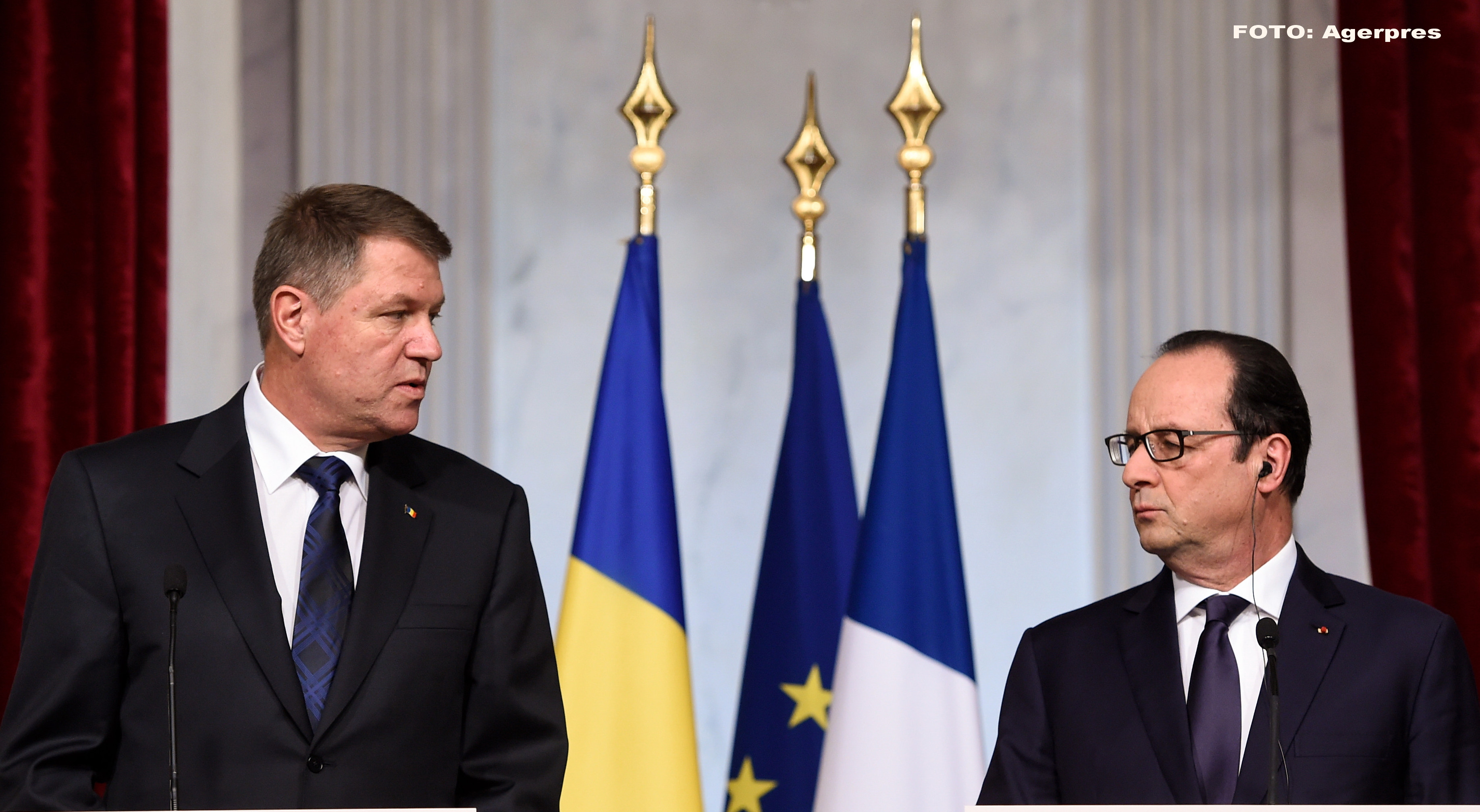 Francois Hollande, alaturi de Klaus Iohannis: "Dorim ca Franta sa aduca solutii in ansamblul economiei romanesti"