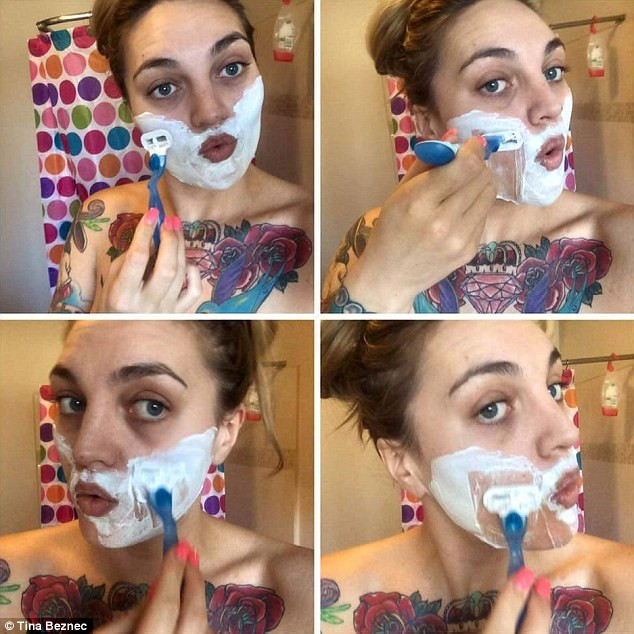 Boala cumplita de care sufera aceasta tanara. De ce este nevoita sa se barbiereasca. FOTO