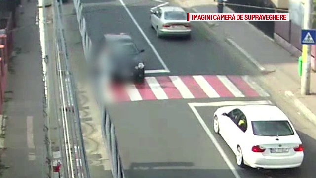 Un batran a fost izbit in plin pe o trecere de pietoni, dar a supravietuit in mod miraculos. Imaginile filmate in Buzau