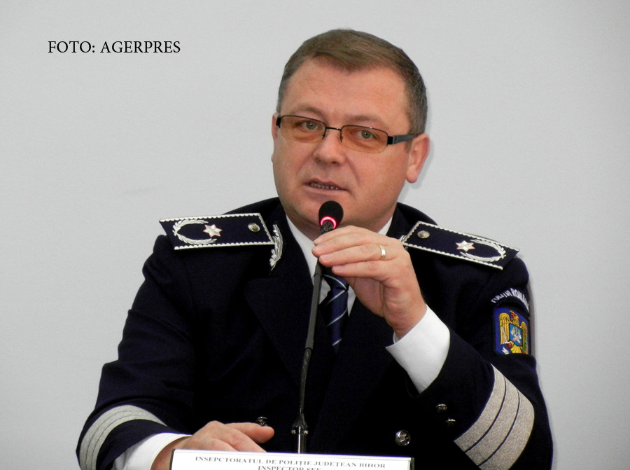 Chestorul de politie Liviu Popa, seful IPJ Bihor