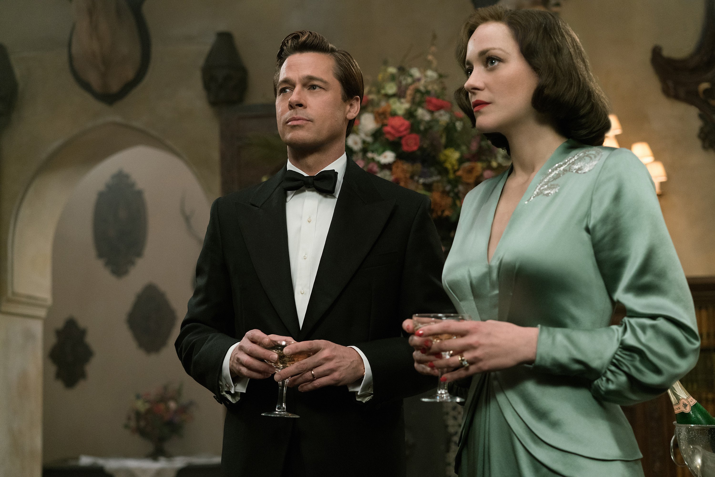Brad Pitt si Marion Cotillard