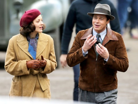 Prima intalnire a Angelinei Jolie cu Marion Cotillard pe platourile de filmare, inainte de-a anunta divortul de Brad Pitt