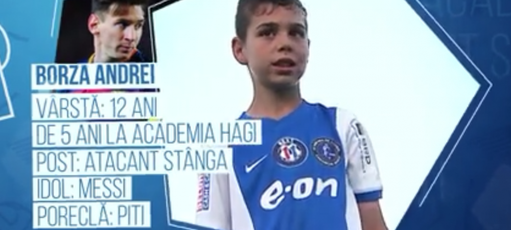Campionii Viitorului | Pustiul poreclit "Micul Messi" la Academia Hagi planuieste sa dea lovitura la Cupa Natiunilor Danone