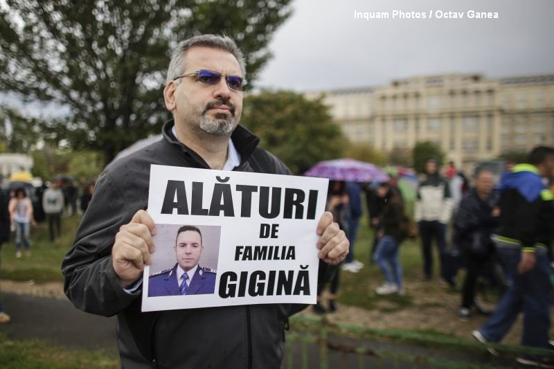 Protest Gabriel Oprea