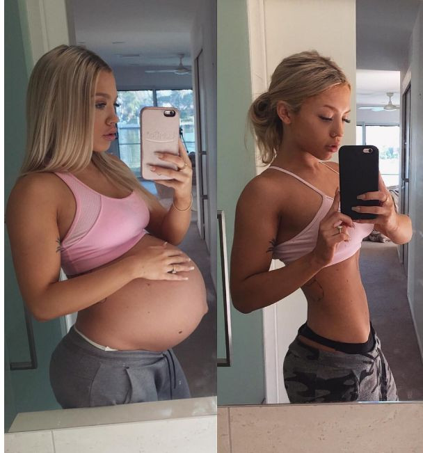 Si-a uimit fanii de pe Instagram la 2 luni dupa ce a nascut. Transformarea unei tinere pasionate de fitness