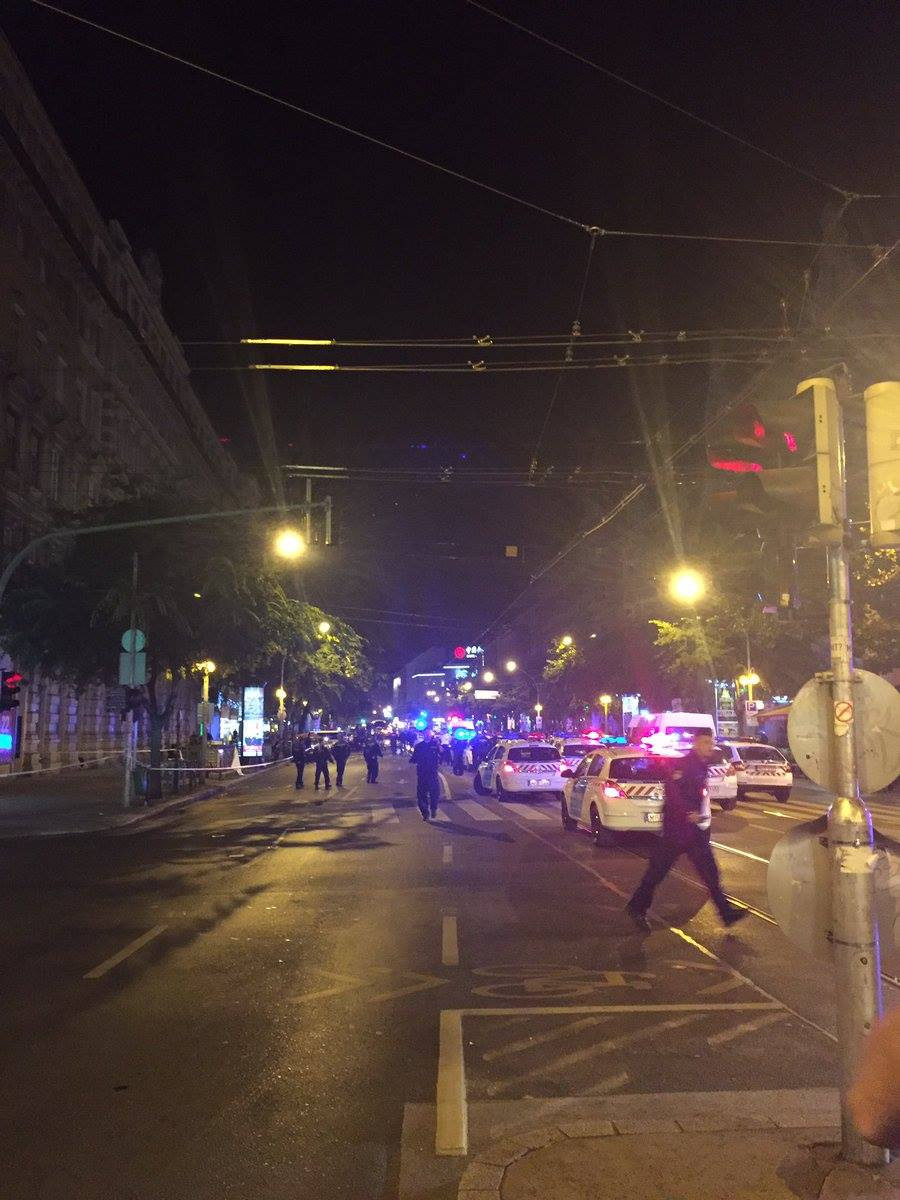 Explozie puternica in centrul capitalei Budapesta. Doi politisti au fost raniti. FOTO