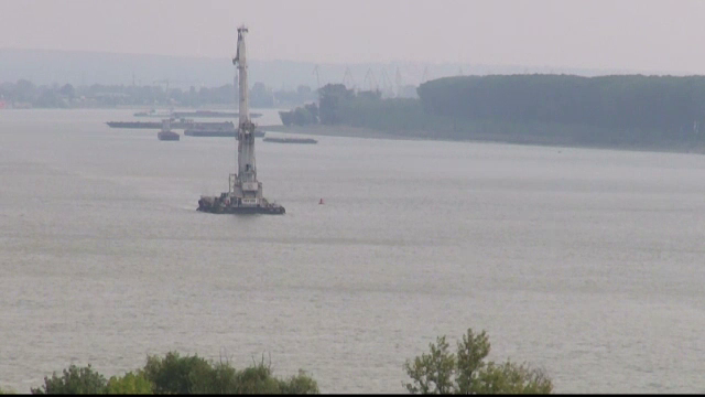 Fenomen ingrijorator in Galati, din cauza nivelului scazut al Dunarii. Ce a aparut chiar pe mijlocul fluviului