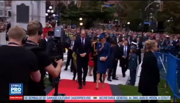 Ducele si ducesa de Cambridge, vizita oficiala in Canada. Printul George a uitat sa il salute pe premierul Trudeau