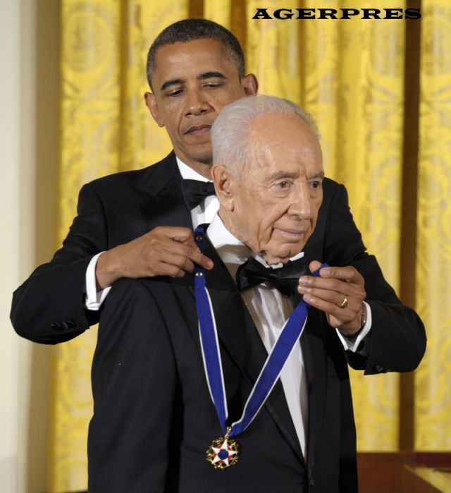 Barack Obama, omagiu in memoria lui Shimon Peres: "O lumina a disparut, dar speranta pe care ne-o da arde in continuare"
