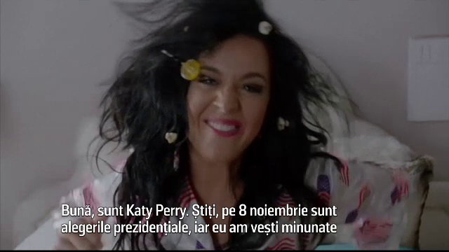 Katy Perry, protagonista unui clip amuzant care incurajeaza tinerii sa mearga la vot. "Mergeti chiar daca nu aveti chef"