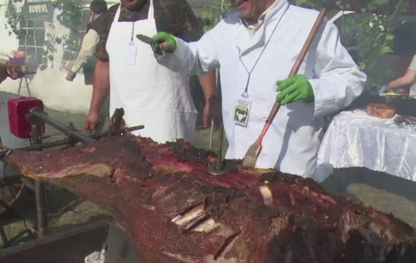 Drob de mistret, mici din carne de caprioara si tocanita de iepure, in meniul pregatit la Festivalul Vanatorilor, din Vaslui