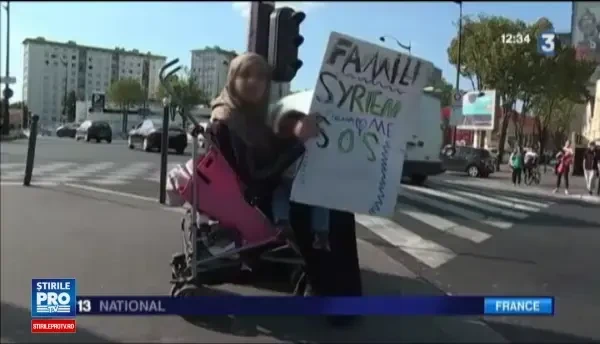 Cersetorii romani din Paris au ajuns sa se dea drept refugiati sirieni. Cum au fost dati de gol: Familie siriana SOS