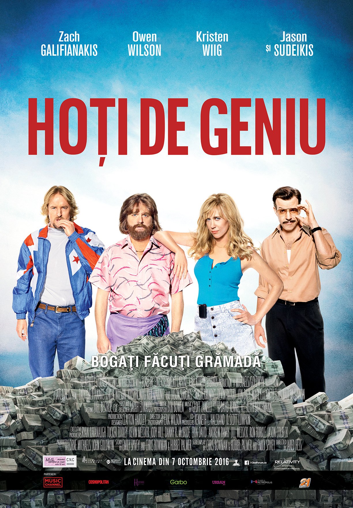 &bdquo;Masterminds / Hoti de geniu&rdquo; &ndash; o comedie neagra despre unul dintre cele mai mari jafuri din istoria Americii