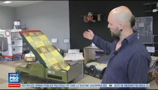 Patut pentru copii in forma lansatorului de rachete Buk, lansat de o firma ruseasca. Explicatia managerului fabricii