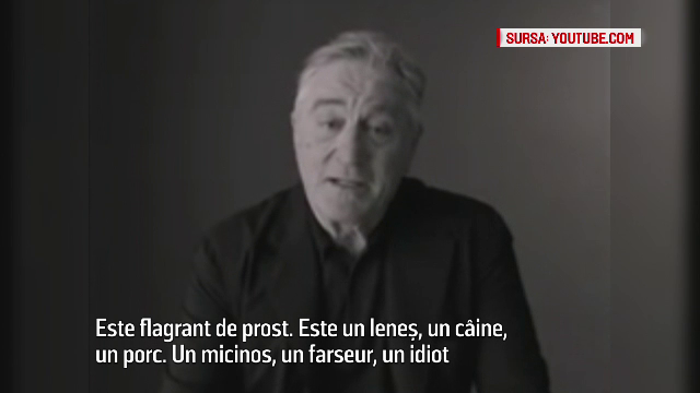 "Este un porc si flagrant de prost". Discursul dur cu care Robert De Niro l-a atacat pe Donald Trump
