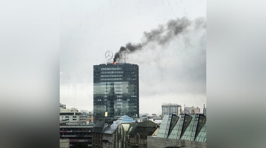 Incendiu la una dintre cladirile emblematice din Berlin, Europa-Center