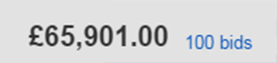 licitatie bancnota 5 lire